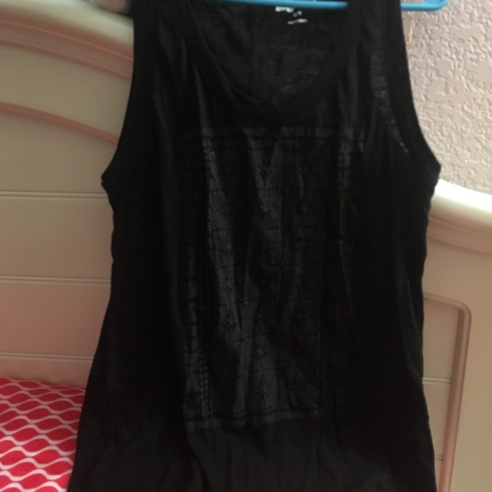 Black tank top
